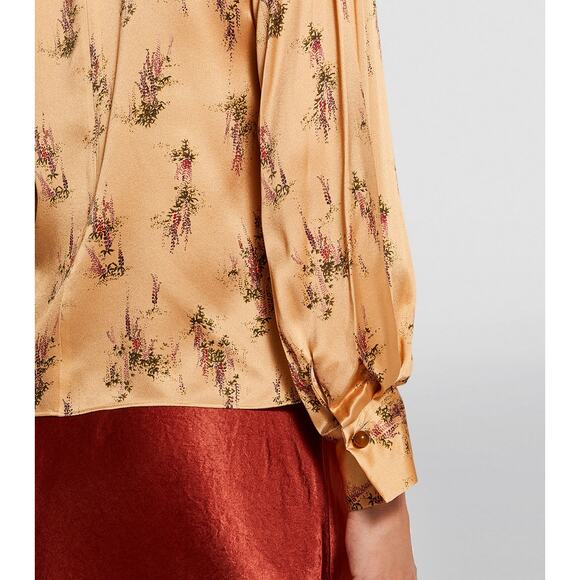 NWT VINCE WISTERIA MOCK NECK BLOUSE SIZE XS - Picture 6 of 10